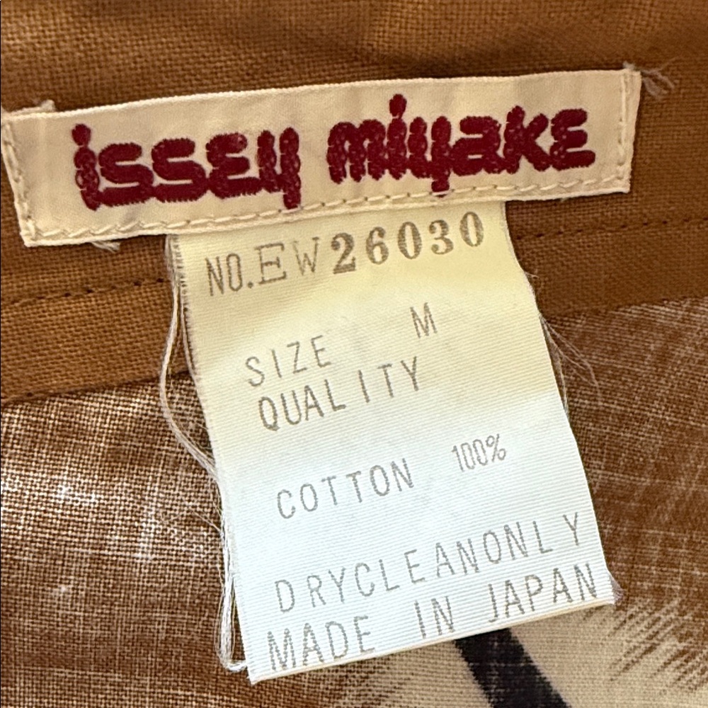 Issey Miyake Vintage Black and Brown Women's Wrap Skirt - Picture 3 of 4